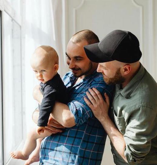 couple with their baby